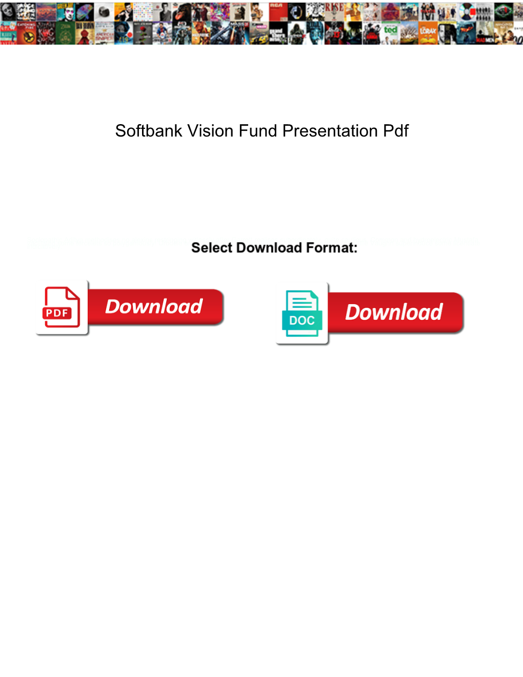 Softbank Vision Fund Presentation Pdf