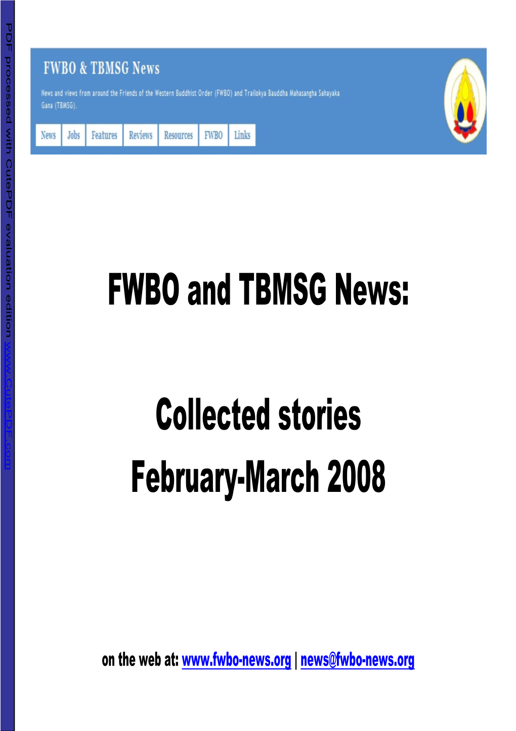 Collected Stories February-March 2008