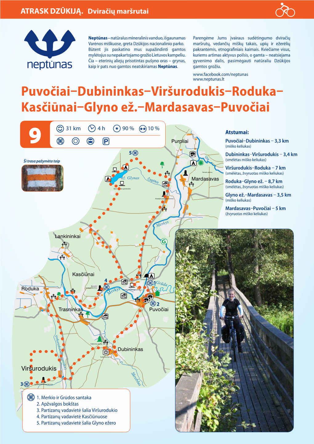 Puvočiai–Dubininkas–Viršurodukis–Roduka– Kasčiūnai–Glyno Ež.–Mardasavas–Puvočiai