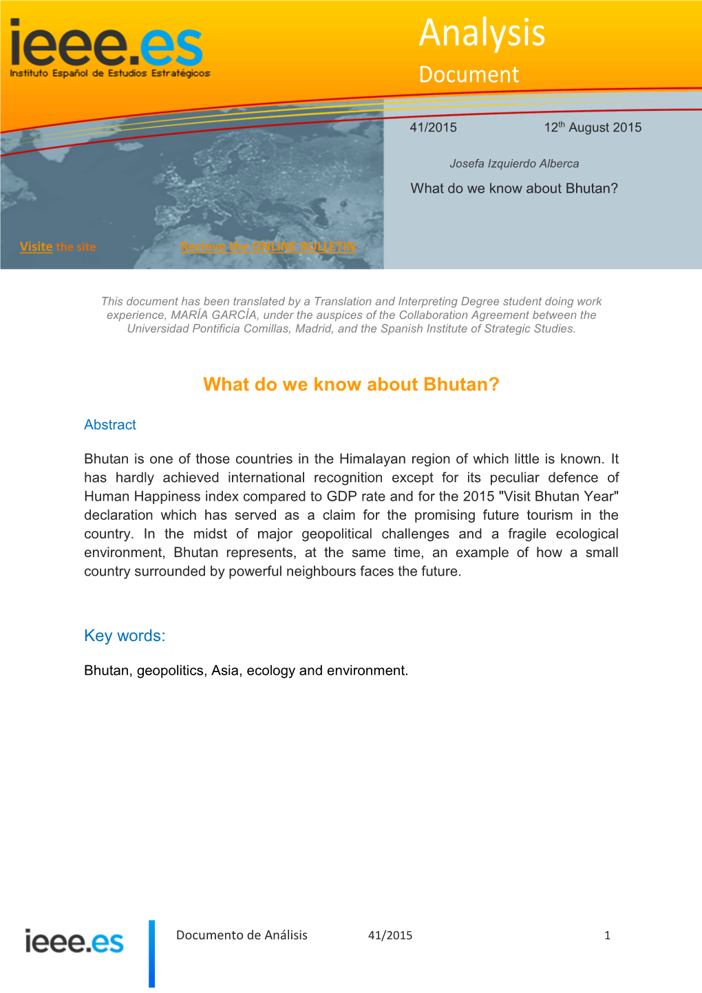 What Do We Know About Bhutan?