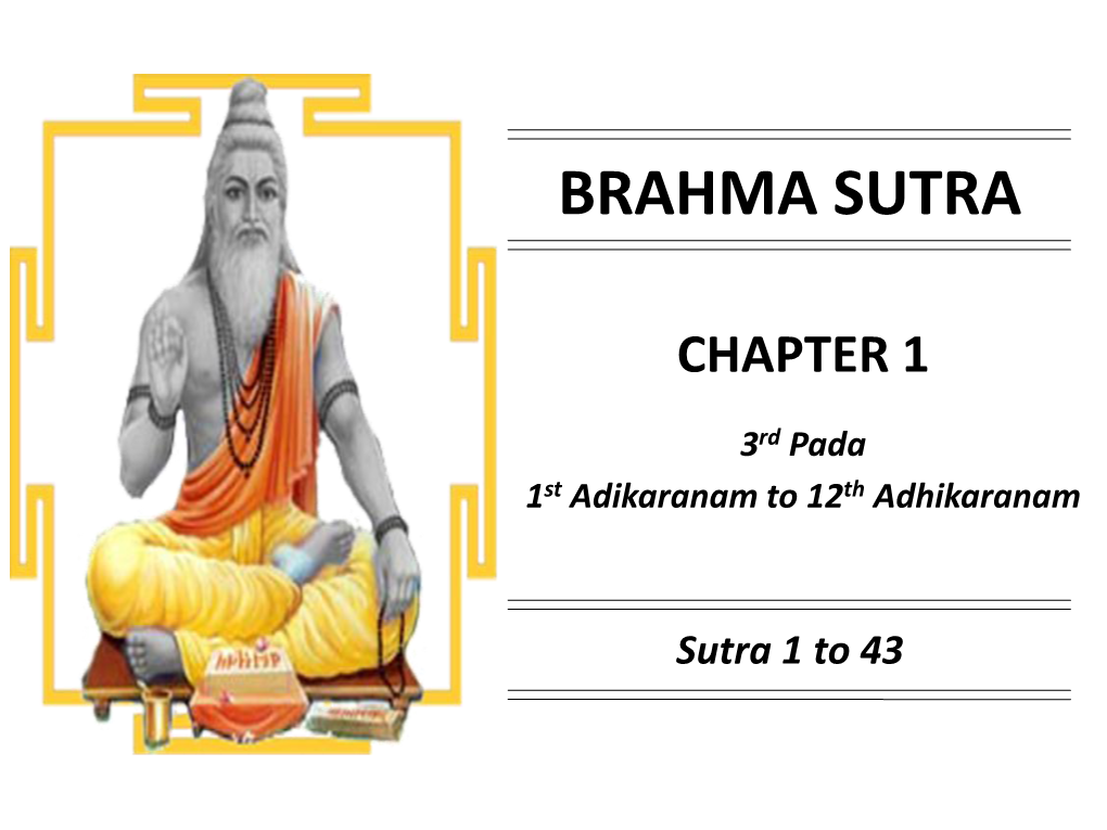 Brahma Sutra