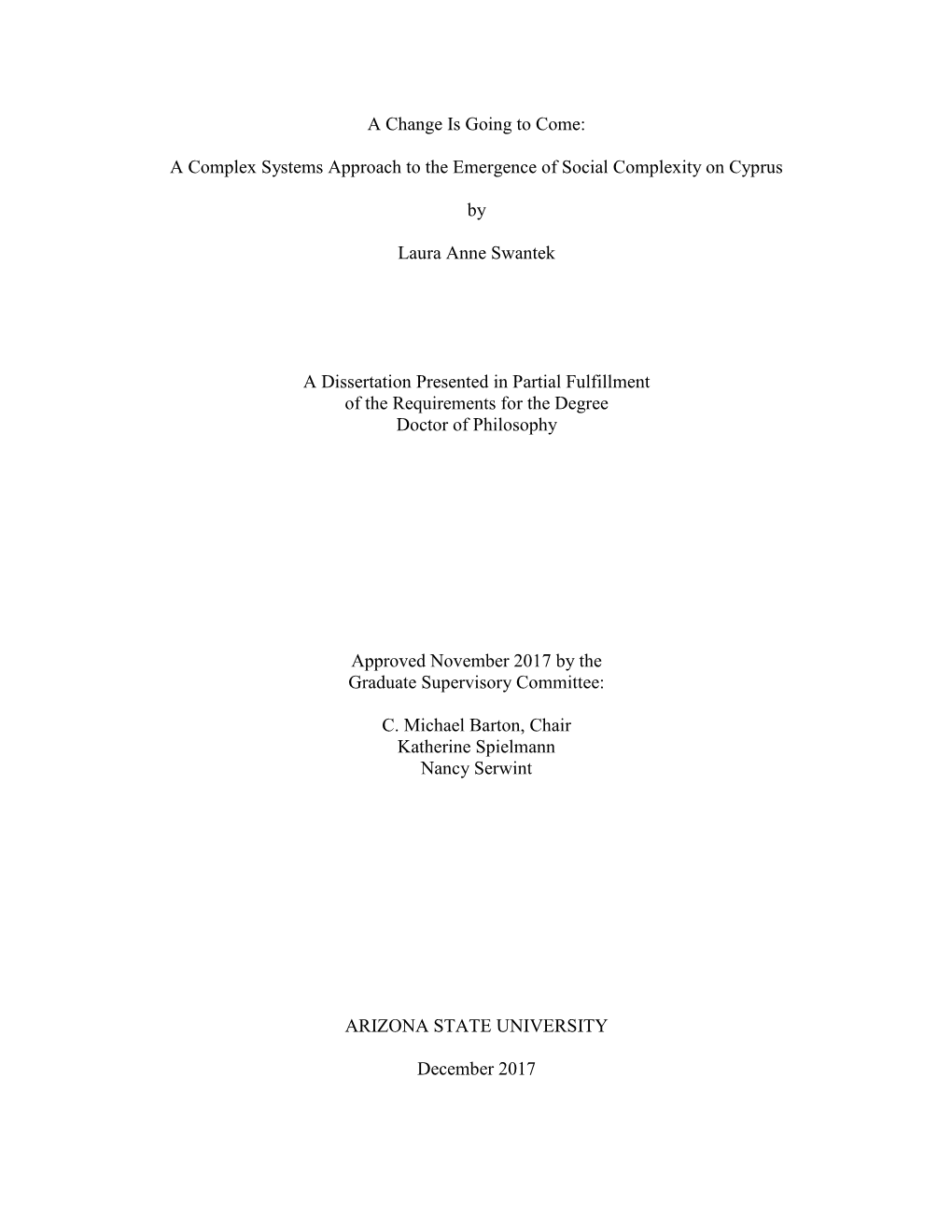 A Complex Systems Approach to the Emergence of Social Complexity on Cyprus
