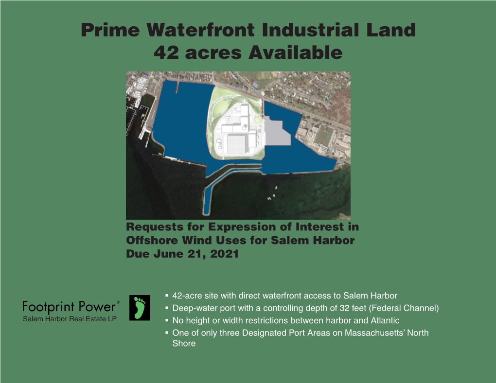 Prime Waterfront Industrial Land 42 Acres Available