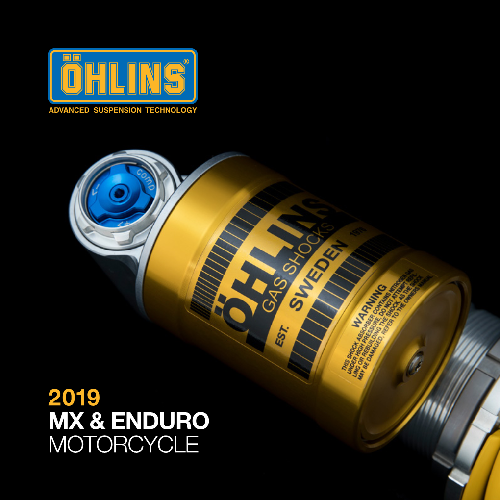 2019 Mx & Enduro Motorcycle