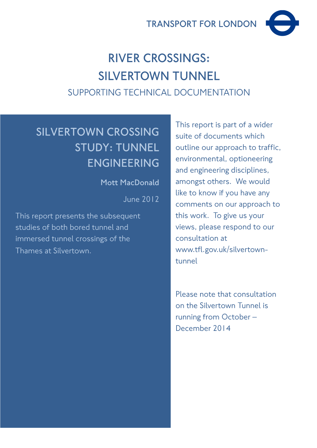 Silvertown Crossing Study