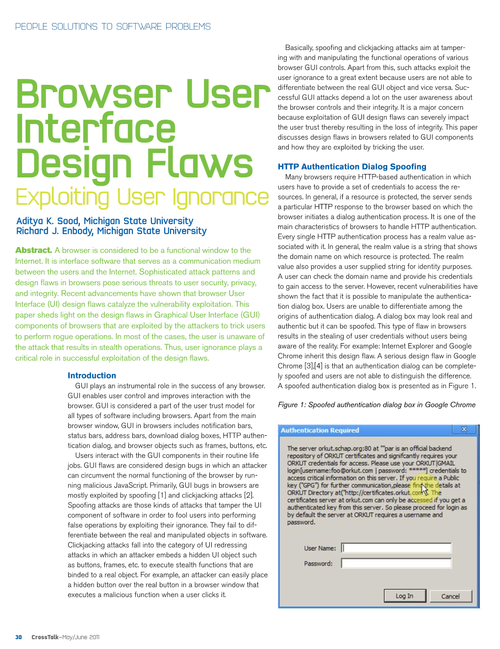 Browser User Interface Design Flaws: Expliting User Ignorance