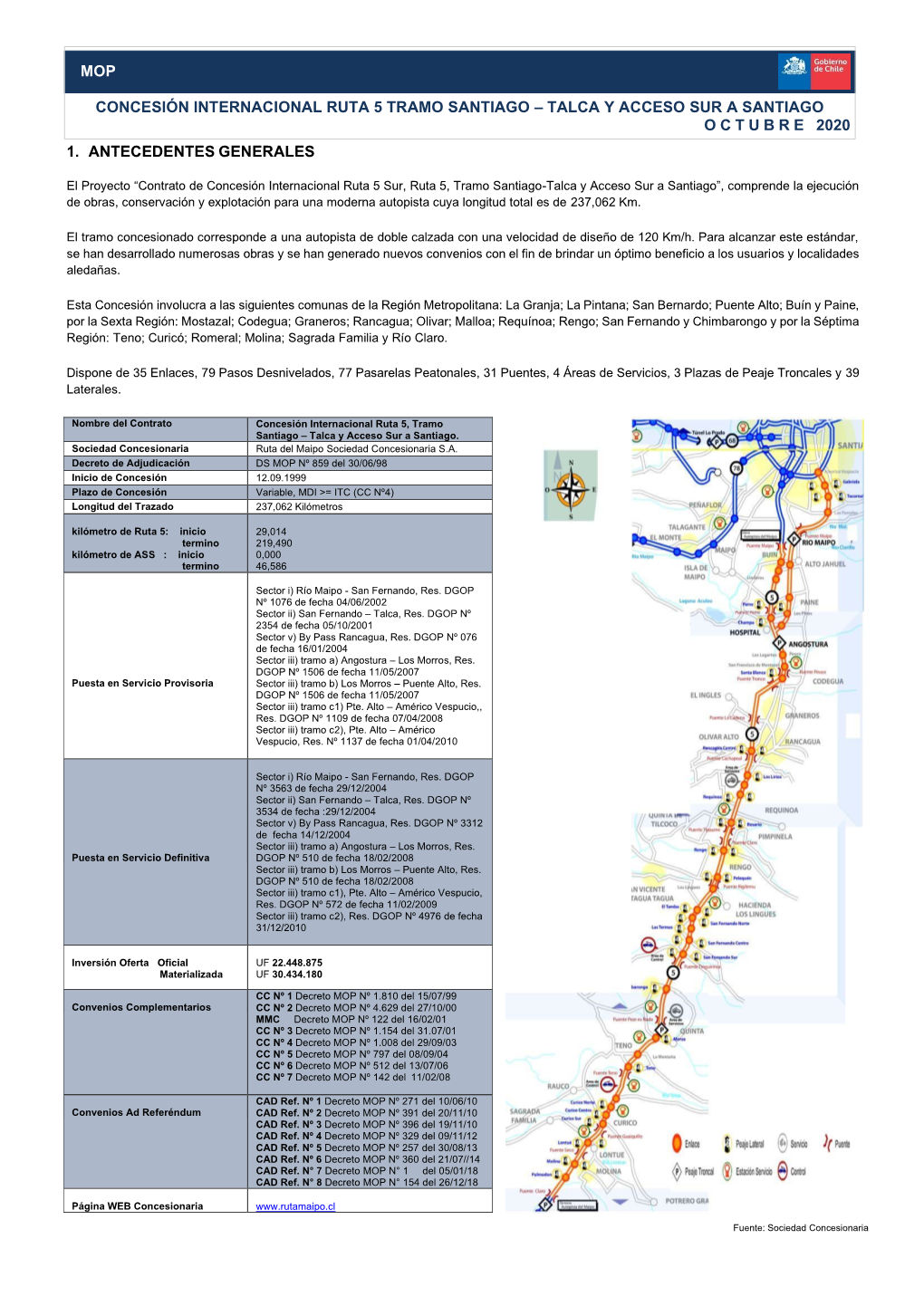 Talca Y Acceso Sur a Santiago Octubre 2020 1