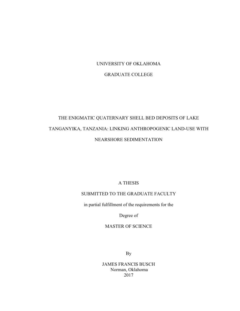 Master's Thesis Template