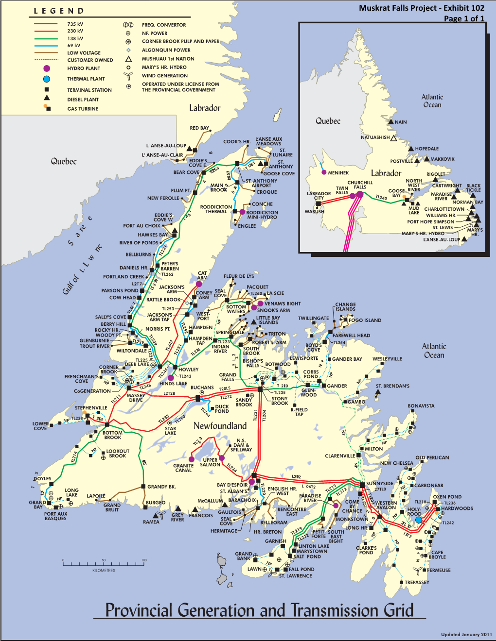 Provincial Generation and Transmission Grid