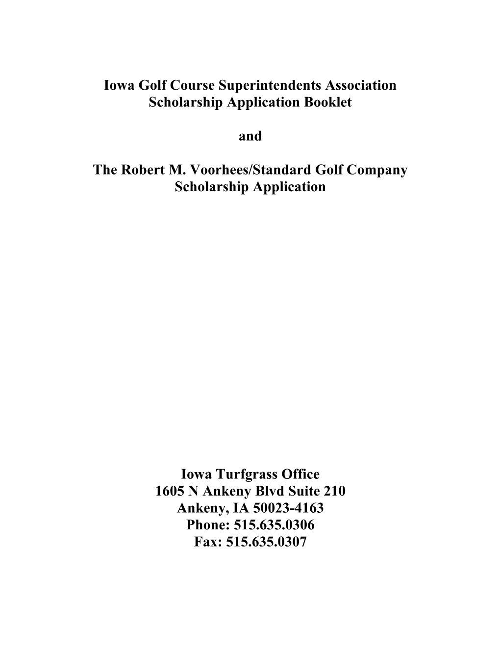 Iowa Golf Course Superintendents Association