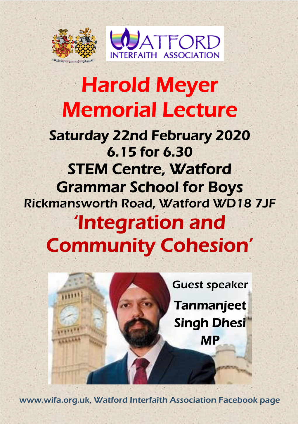 Harold Meyer Memorial Lecture