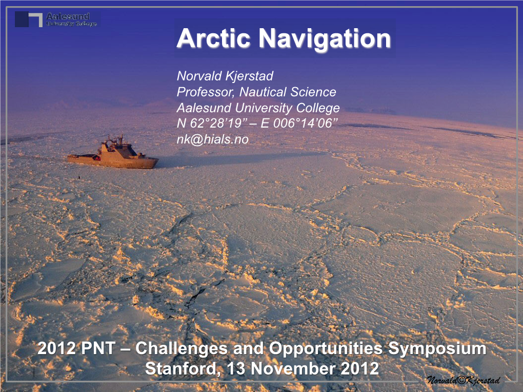 Arctic Navigation