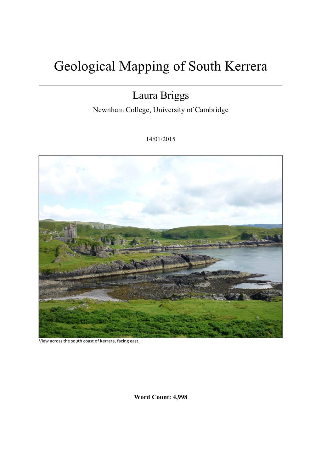 Geological Mapping of South Kerrera