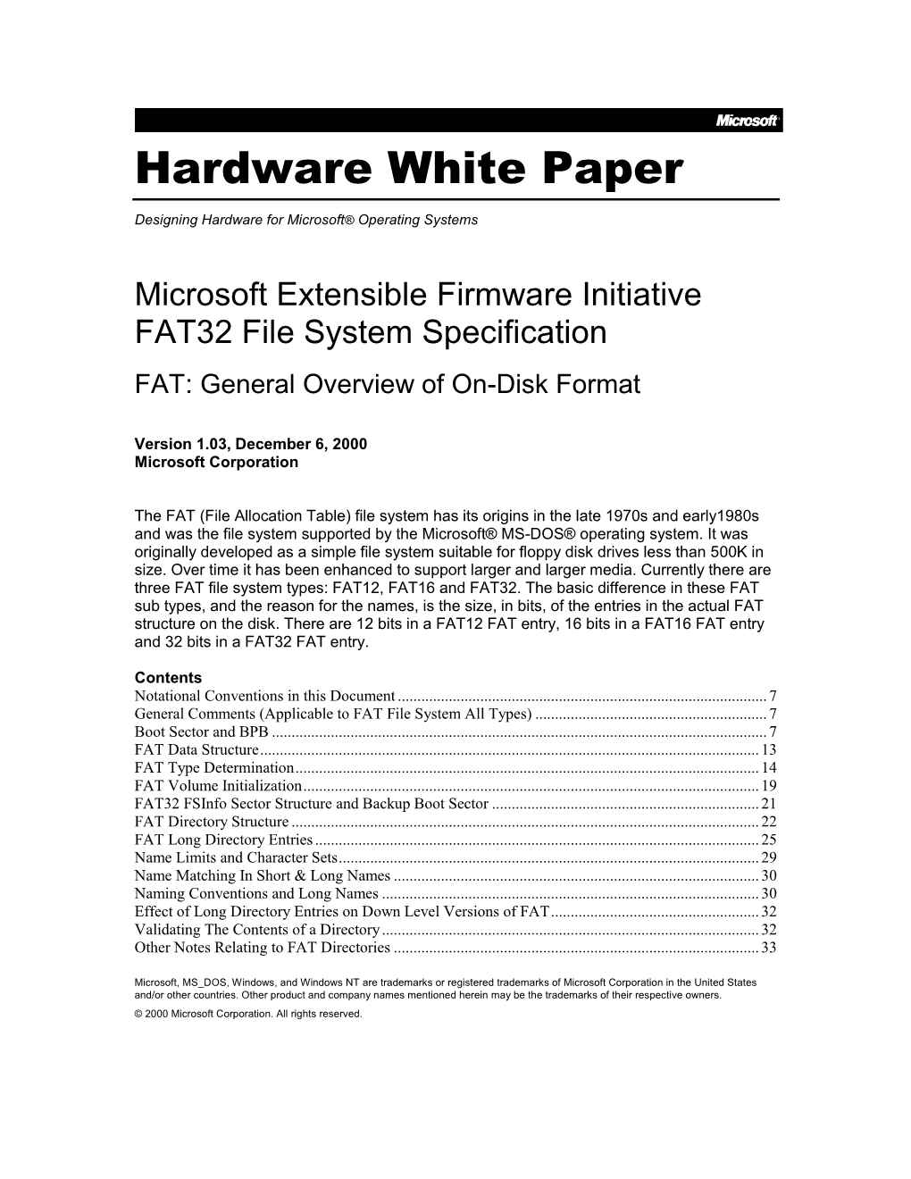 Hardware White Paper