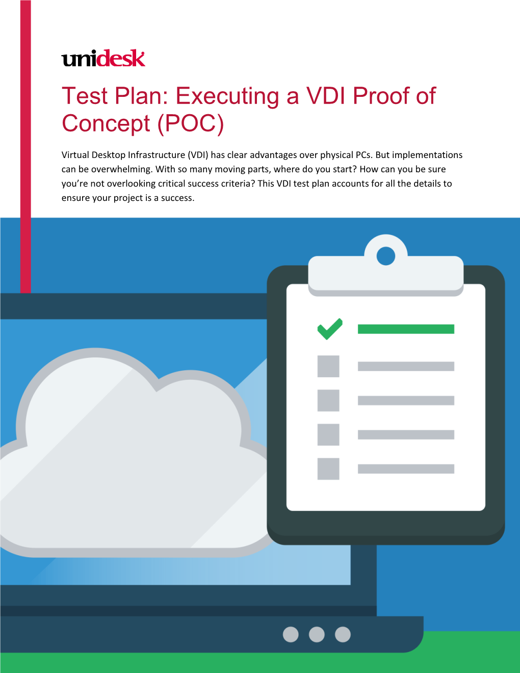 Test Plan: Executing a VDI Proof of Concept (POC)