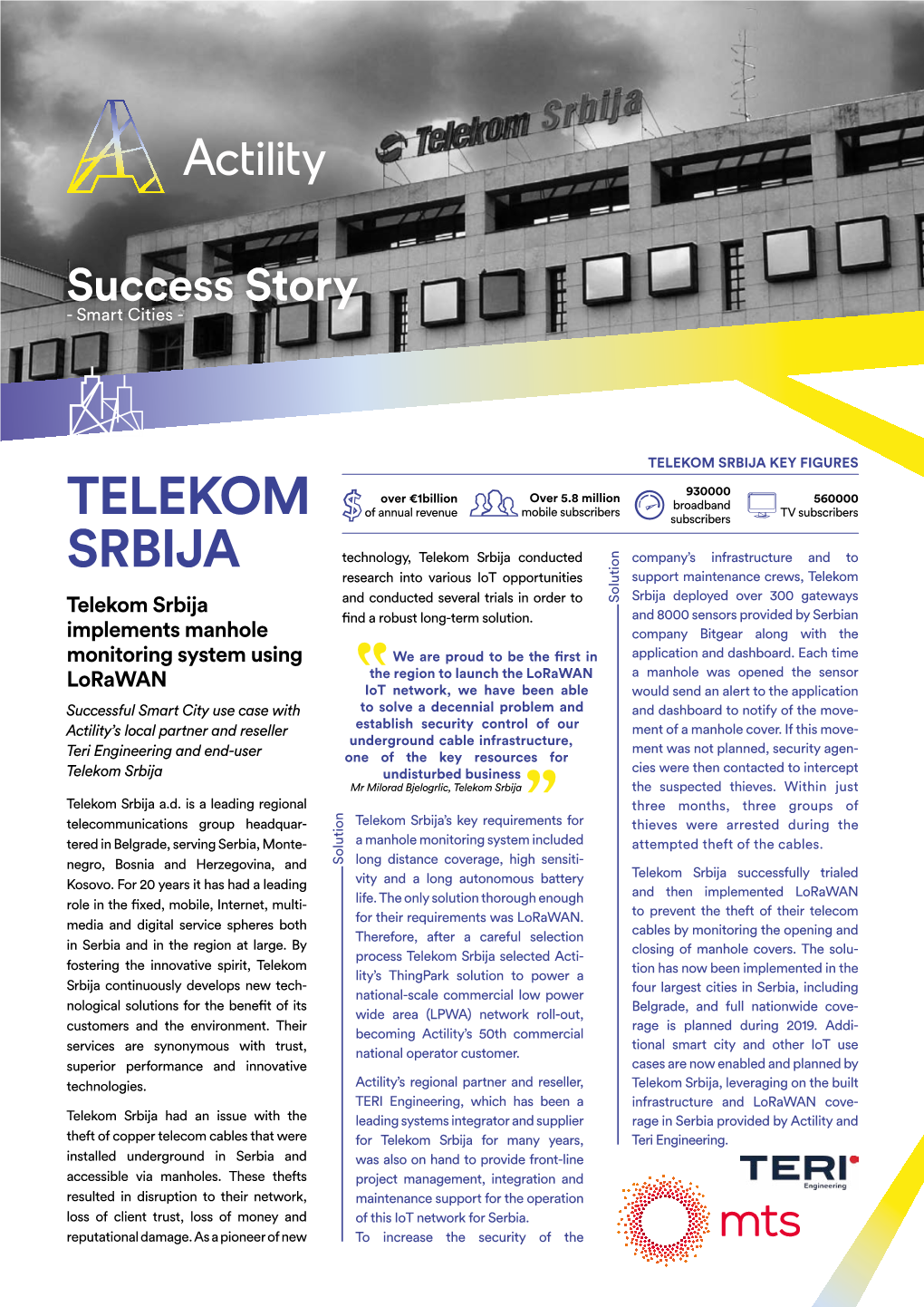 Telekom Srbija Key Figures