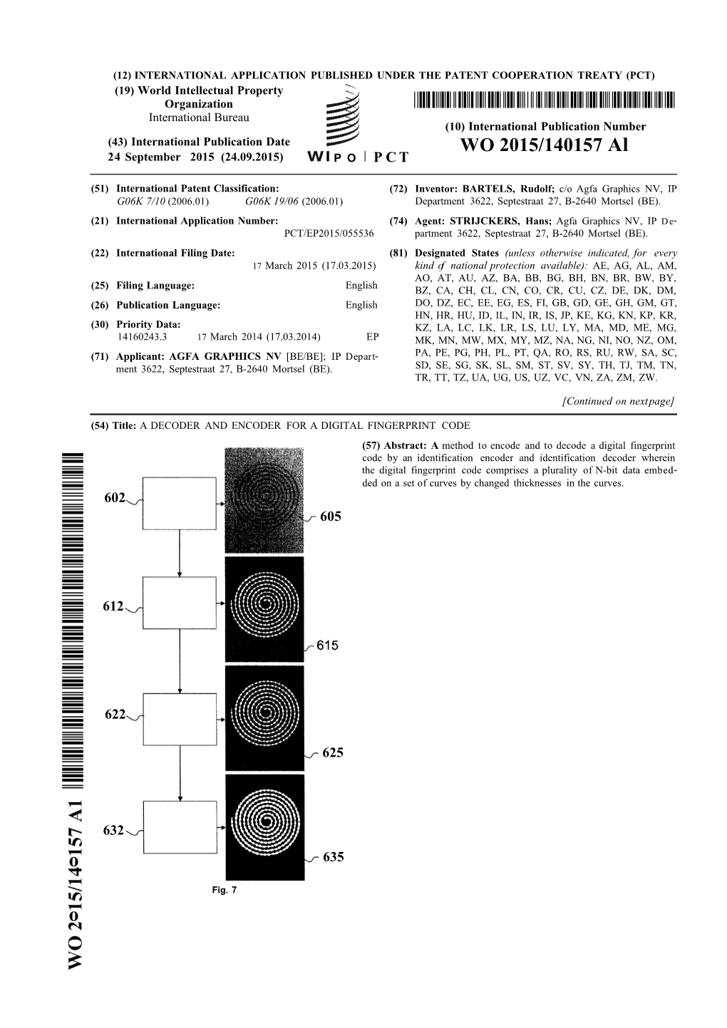 WO 2015/140157 Al 24 September 2015 (24.09.2015) P O P C T