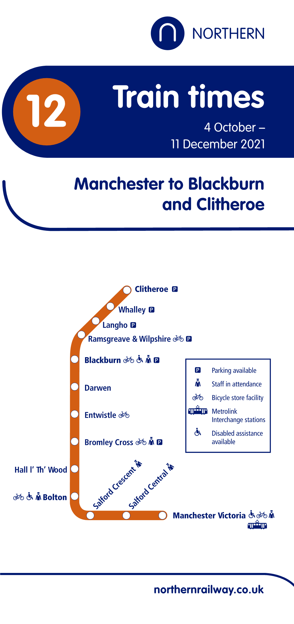 Manchester to Blackburn and Clitheroe