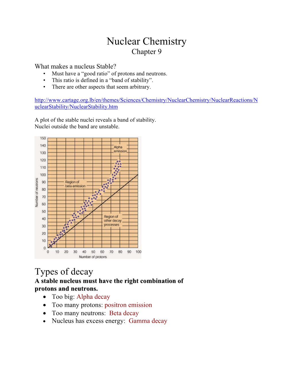 Nuclear Chemistry Chapter 9