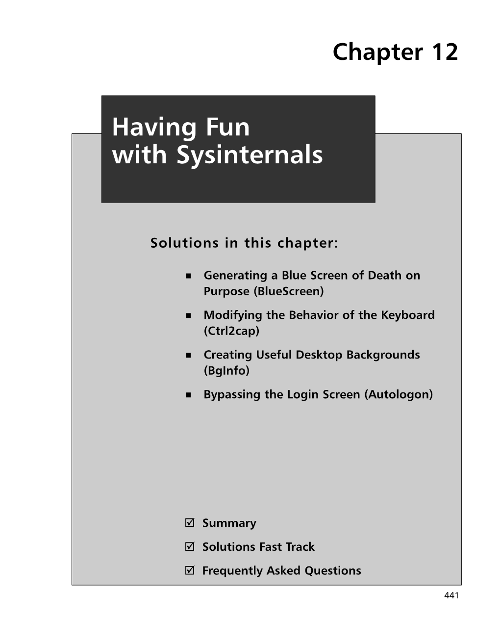 Having Fun with Sysinternals