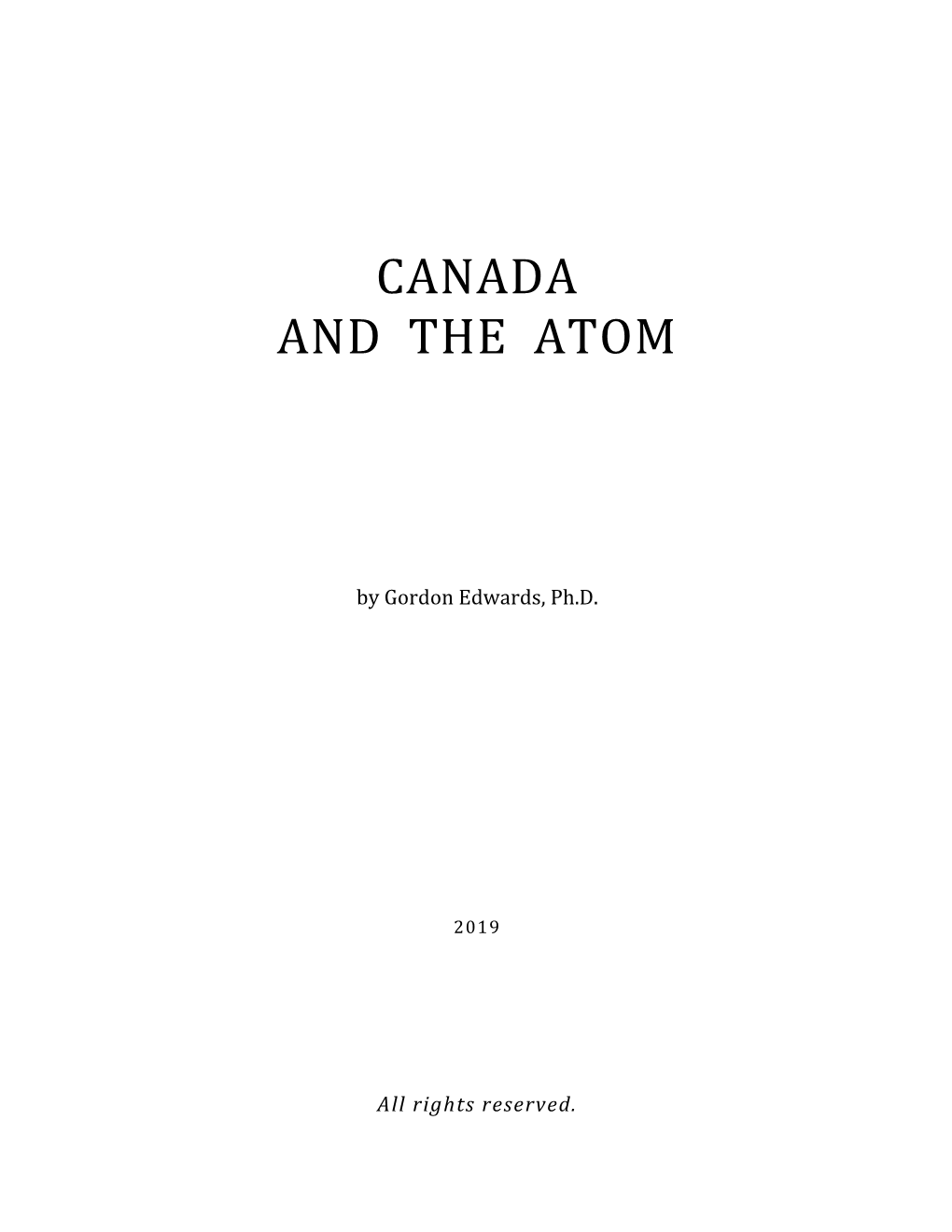 Canada and the Atom