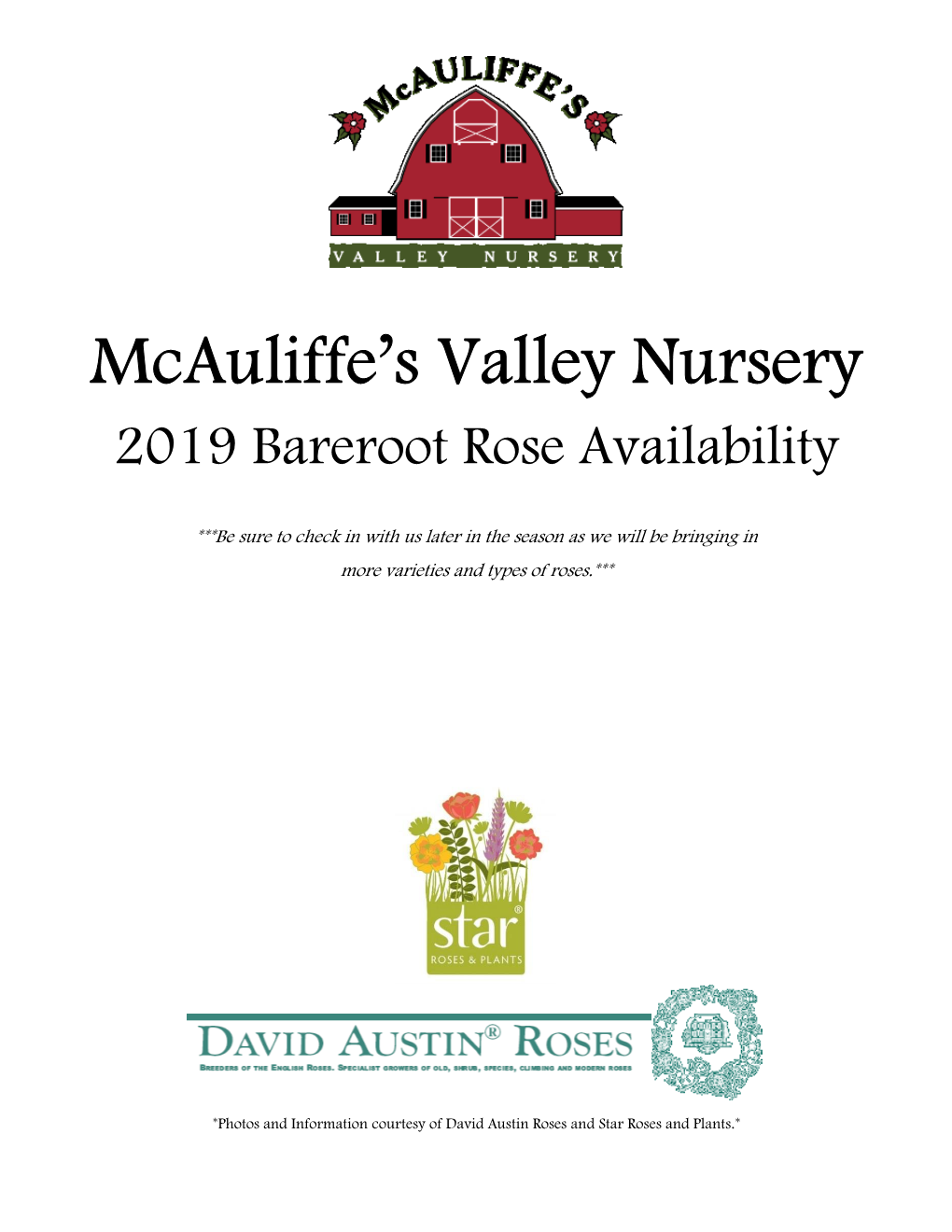 Mcauliffe's Valley Nursery