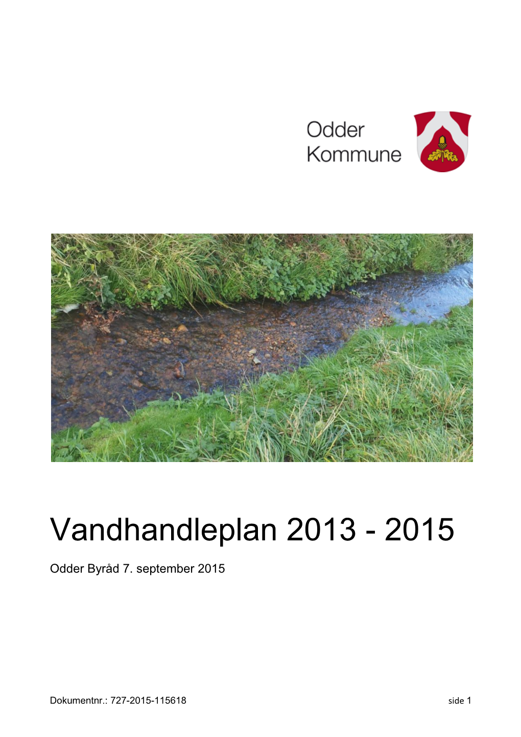 Vandhandleplan 2013 - 2015