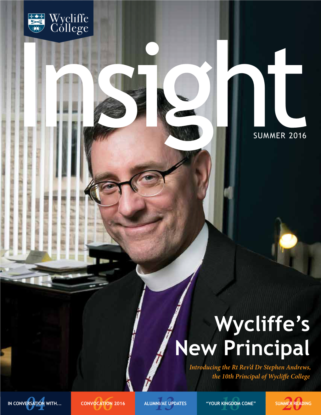 Wycliffe's New Principal 04 06 18 20 13