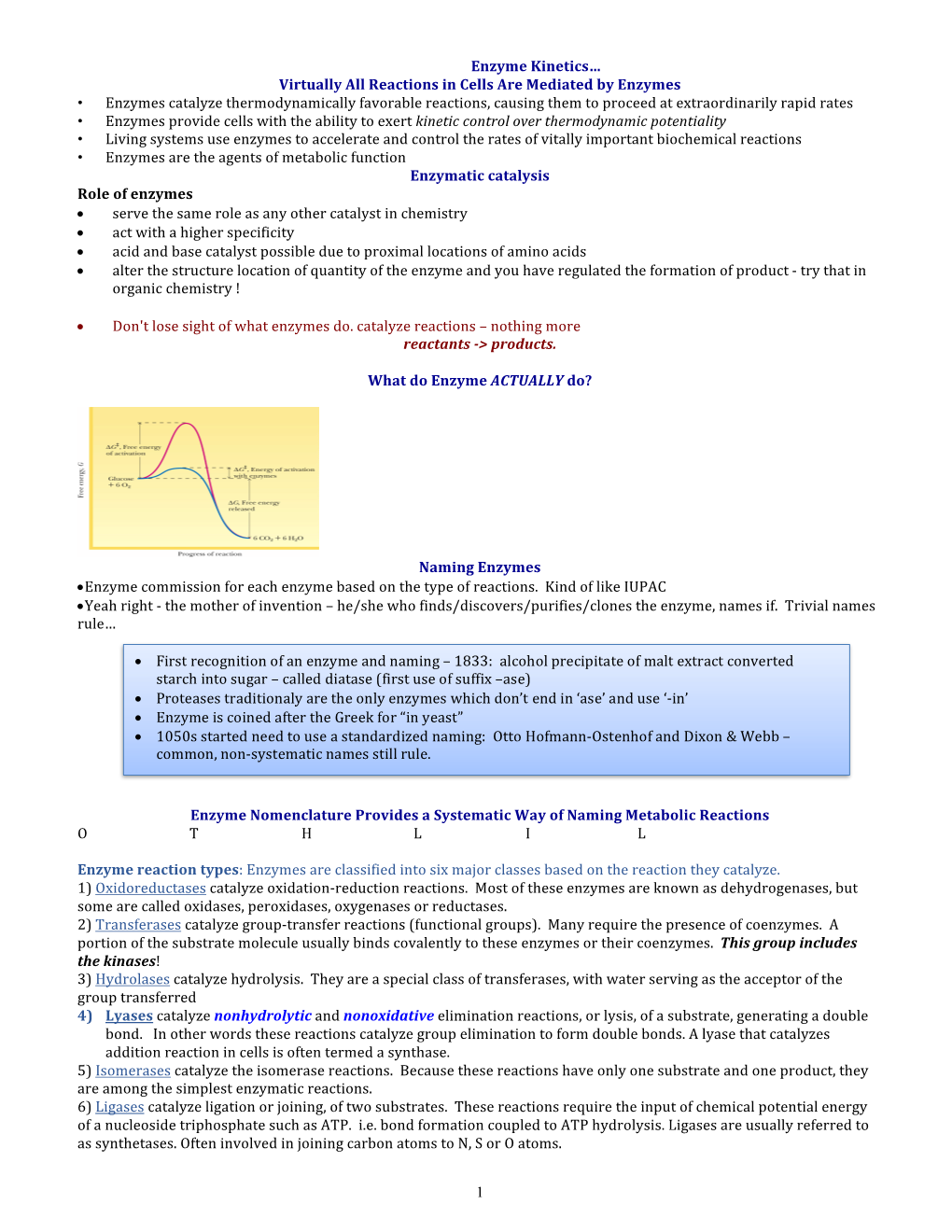 Enzyme Kinetics