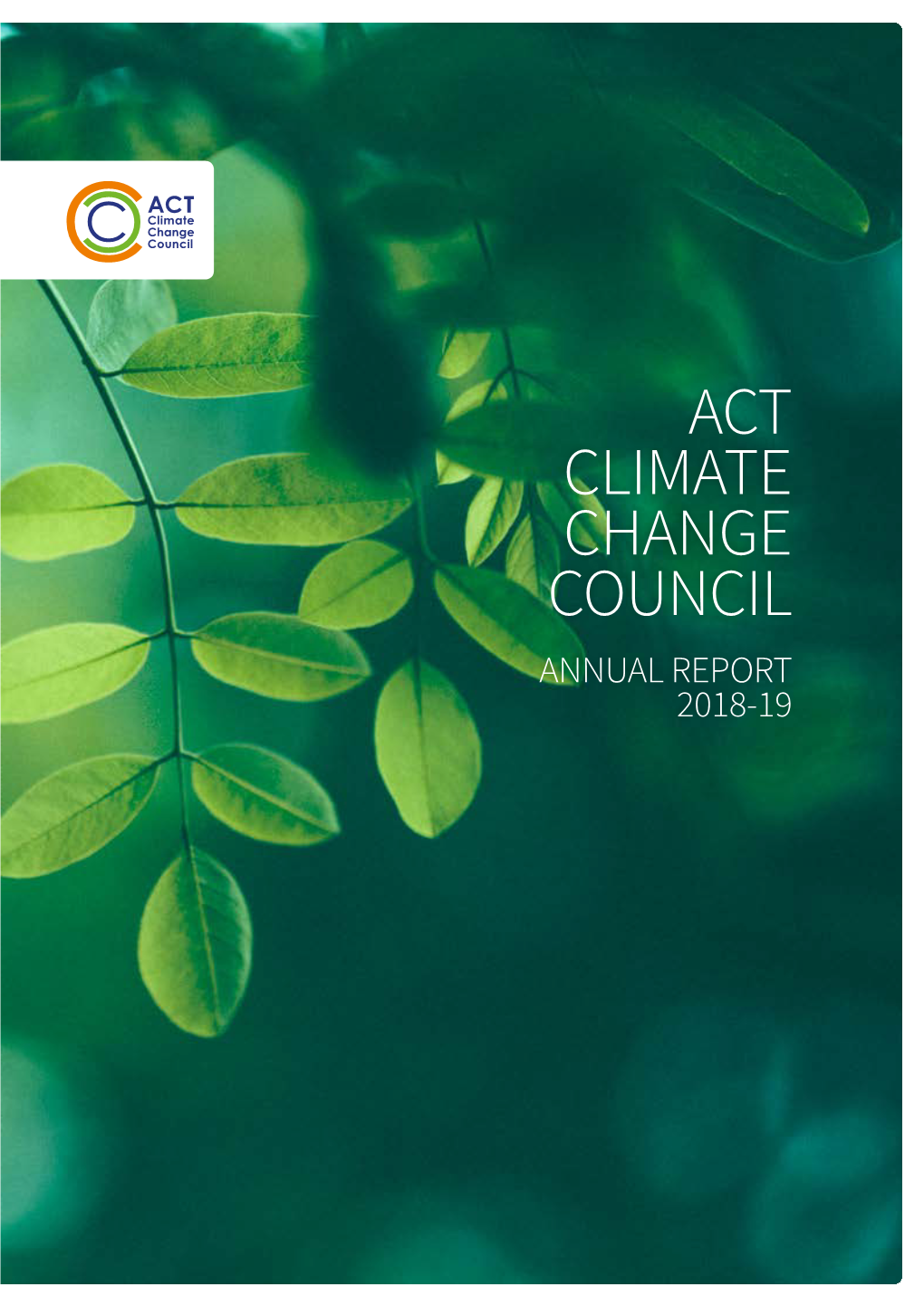 2018-19 Annual Report for the ACT Climate Change Council