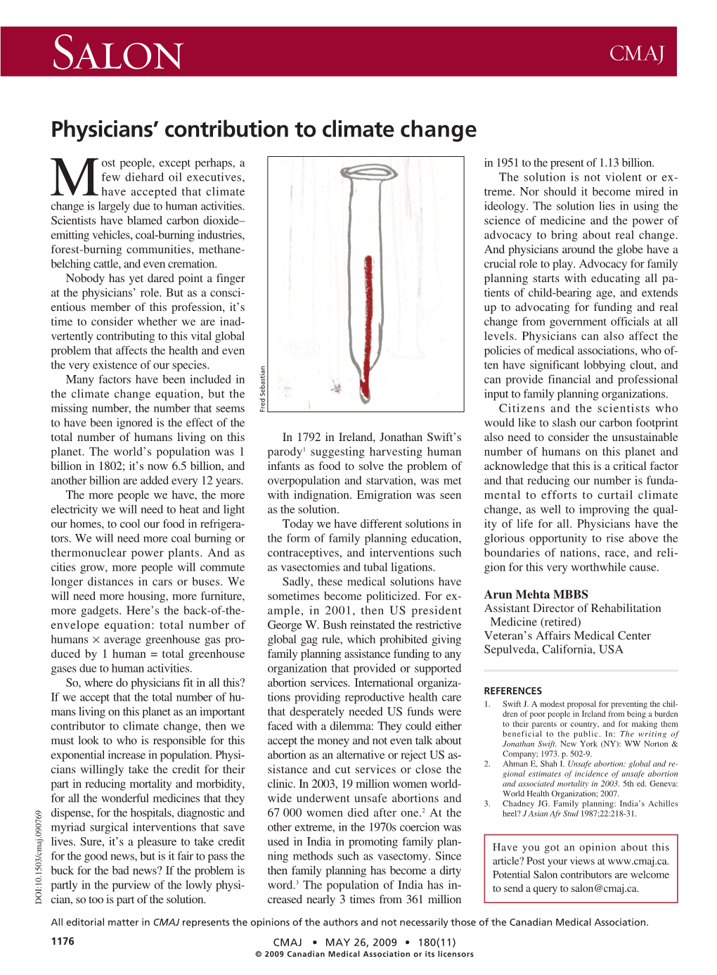 Physicians' Contribution to Climate Change CMAJ