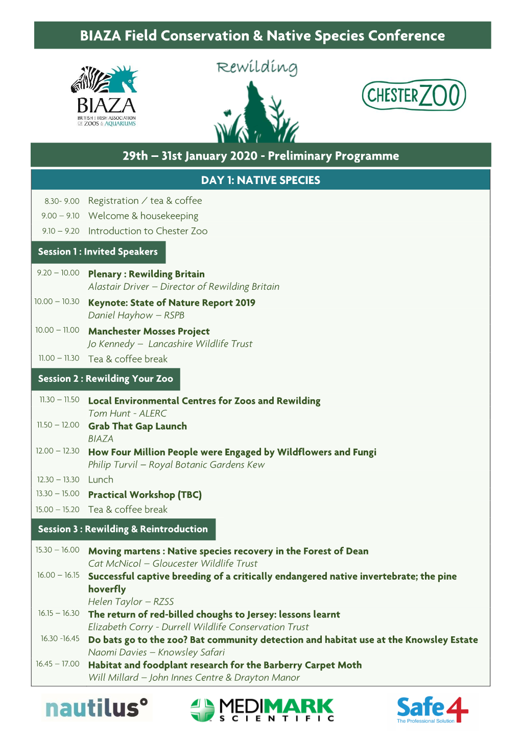 BIAZA Field Conservation & Native Species Conference