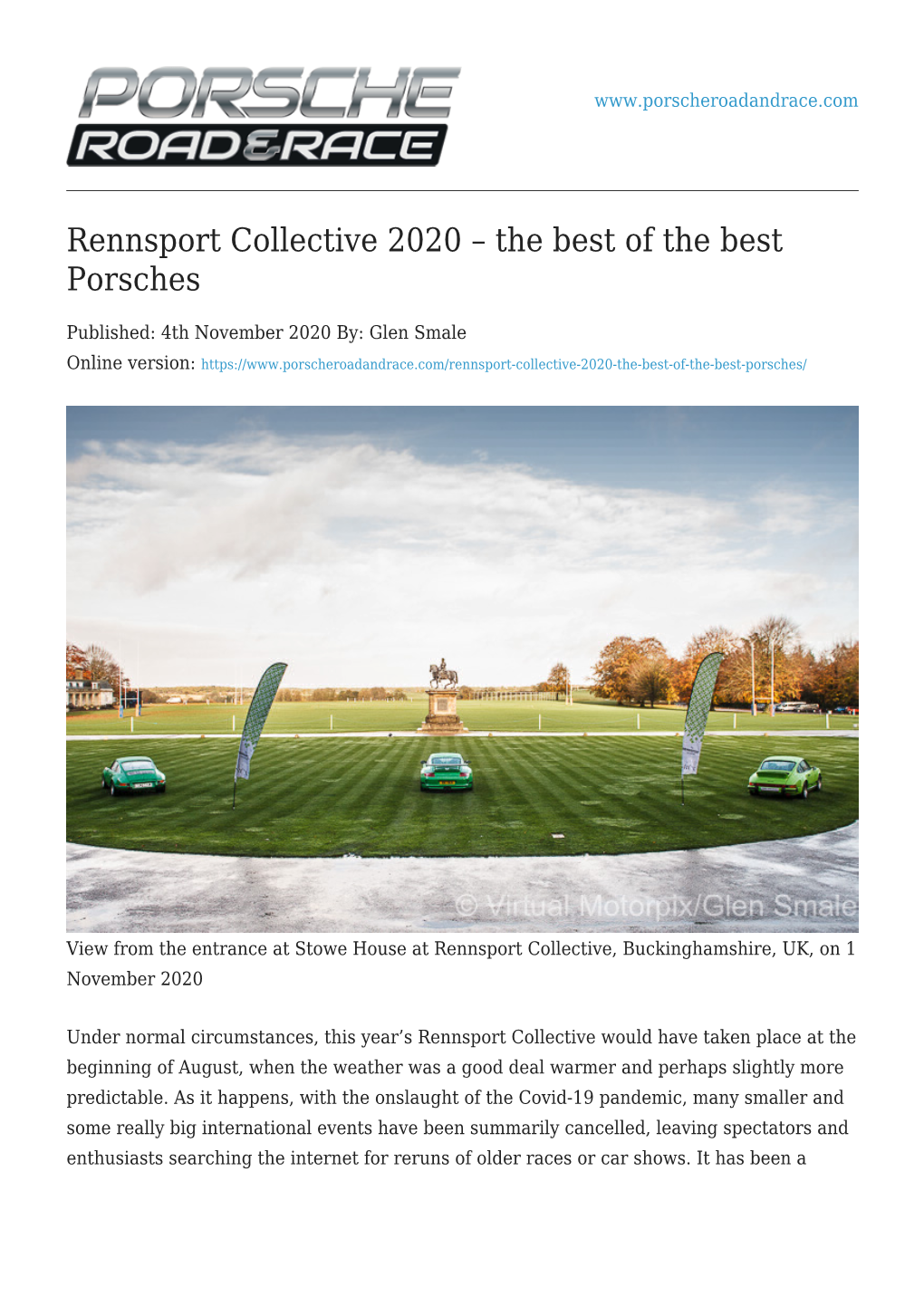 Rennsport Collective 2020 – the Best of the Best Porsches