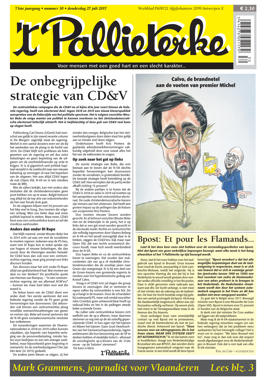 De Onbegrijpelijke Strategie Van CD&V