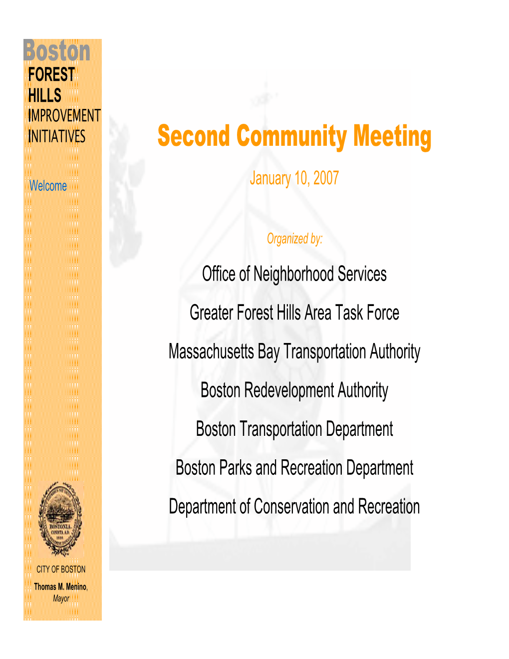 Boston Second Community Meeting