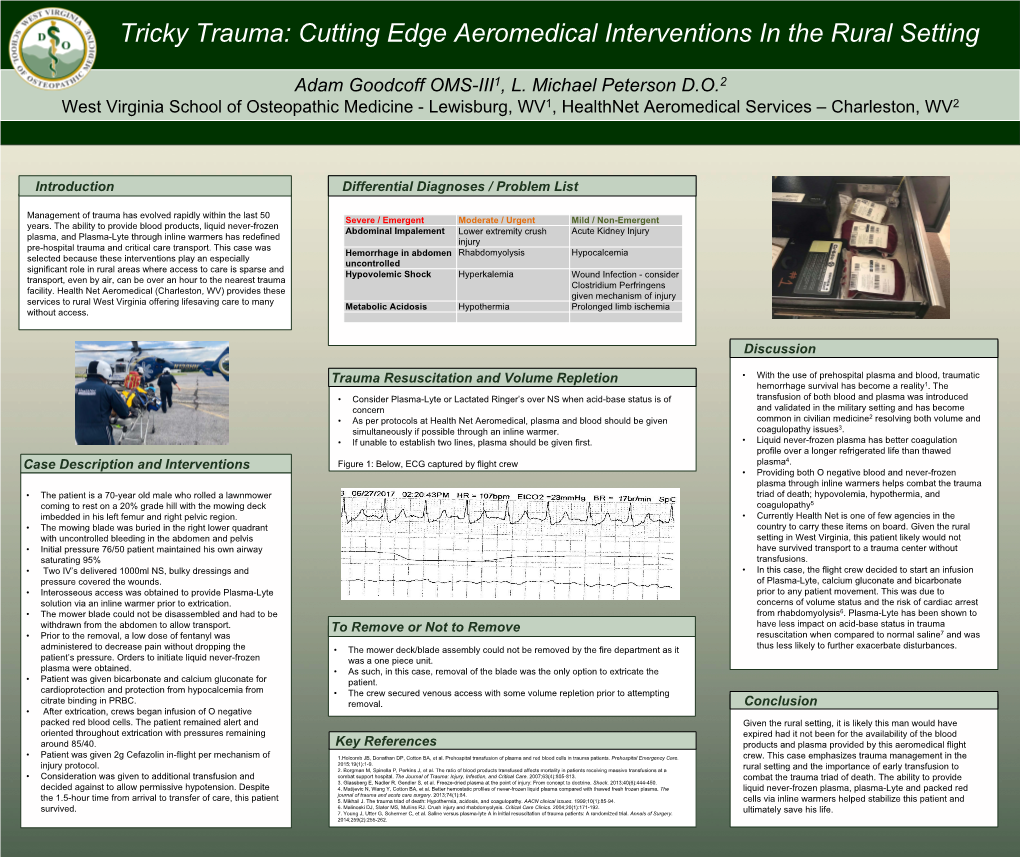 Case Presetnation Trauma ACEP