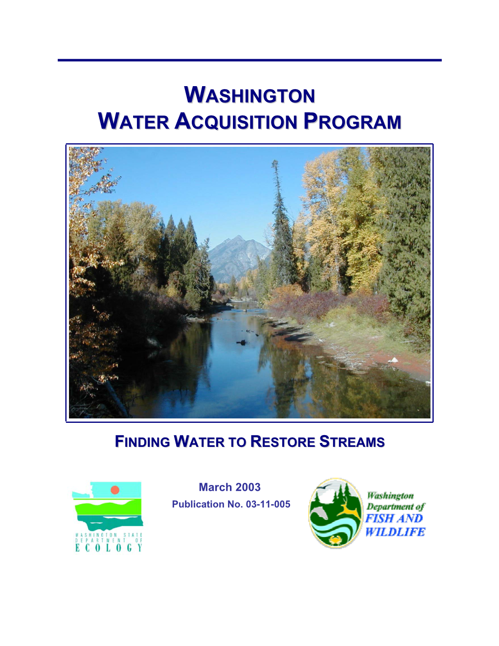 Washington Water Acquisition Program