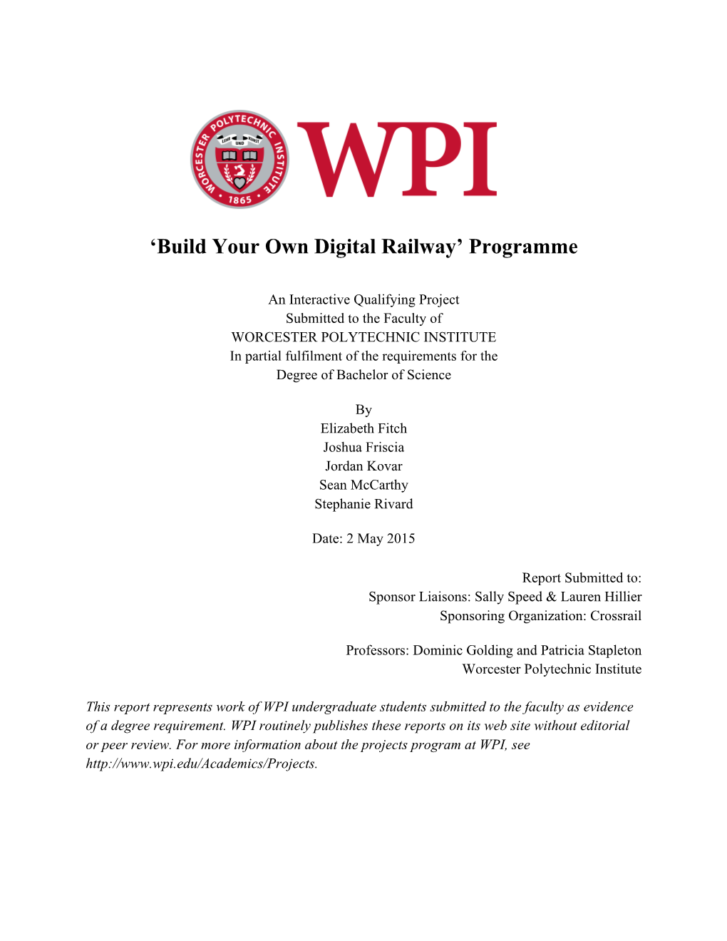 'Build Your Own Digital Railway' Programme