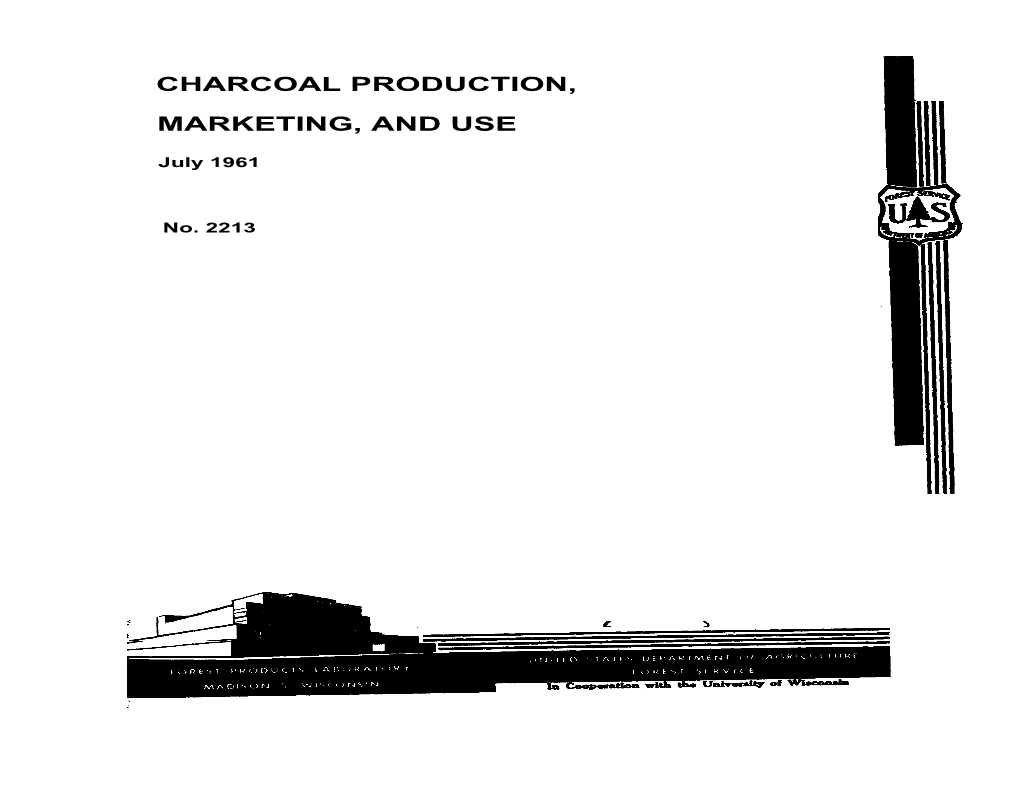 Charcoal Production, Marketing, and Use