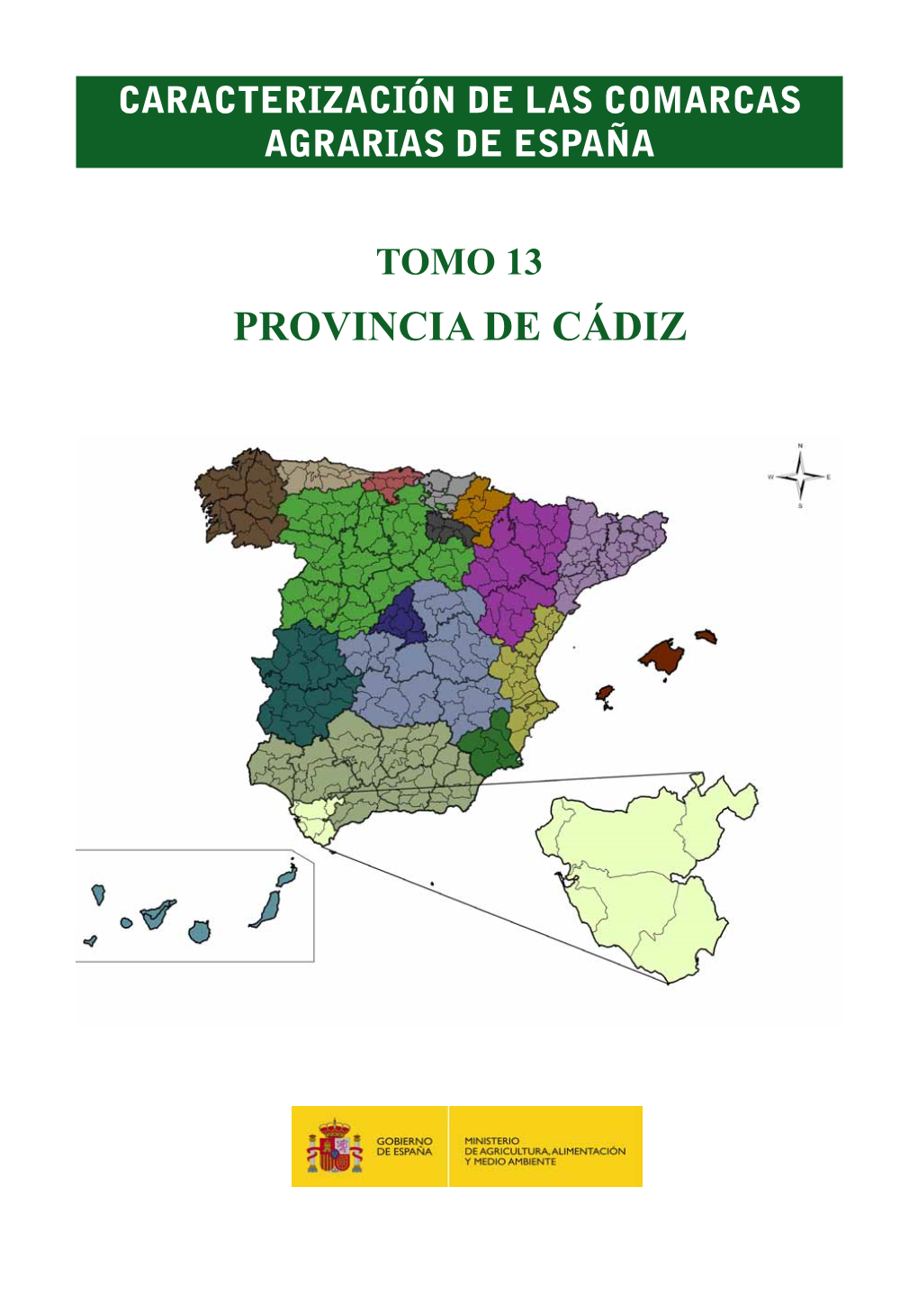 Provincia De Cádiz Caracterización De Las Comarcas Agrarias De España