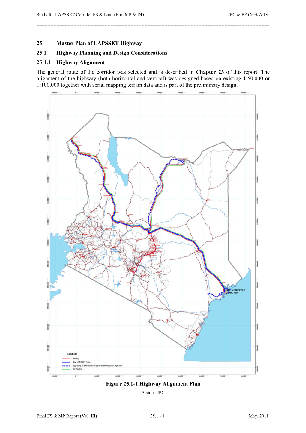 Master Plan of LAPSSET Highway