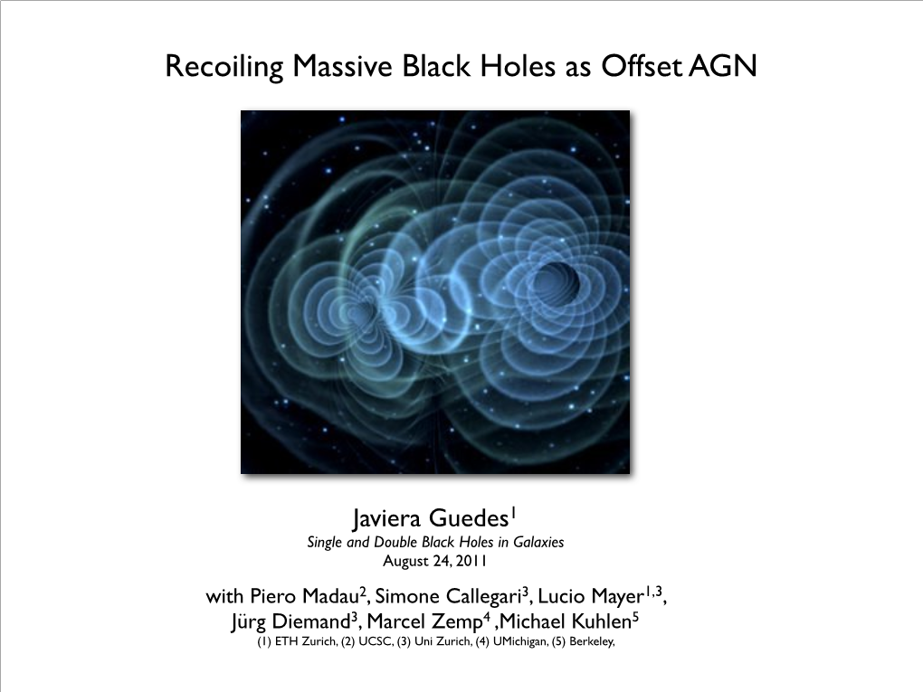 Recoiling Massive Black Holes As Offset AGN