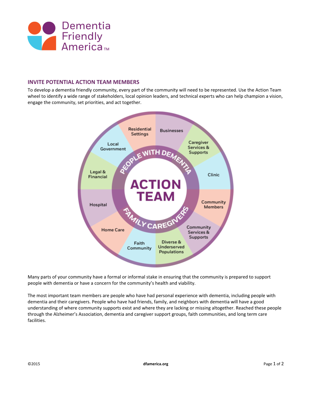 Action Team Building Dementia Capable Communities Toolkit s1