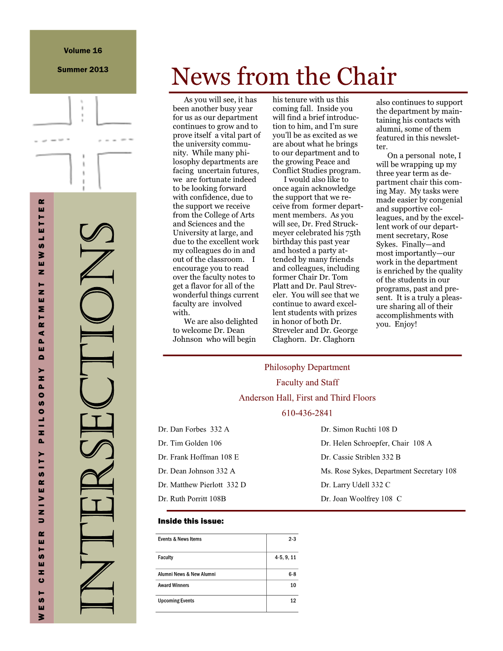 2013 Newsletter