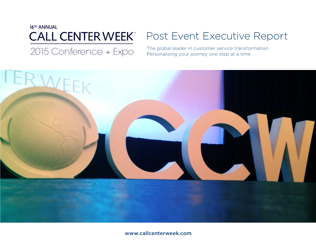 Post Event Executive Report