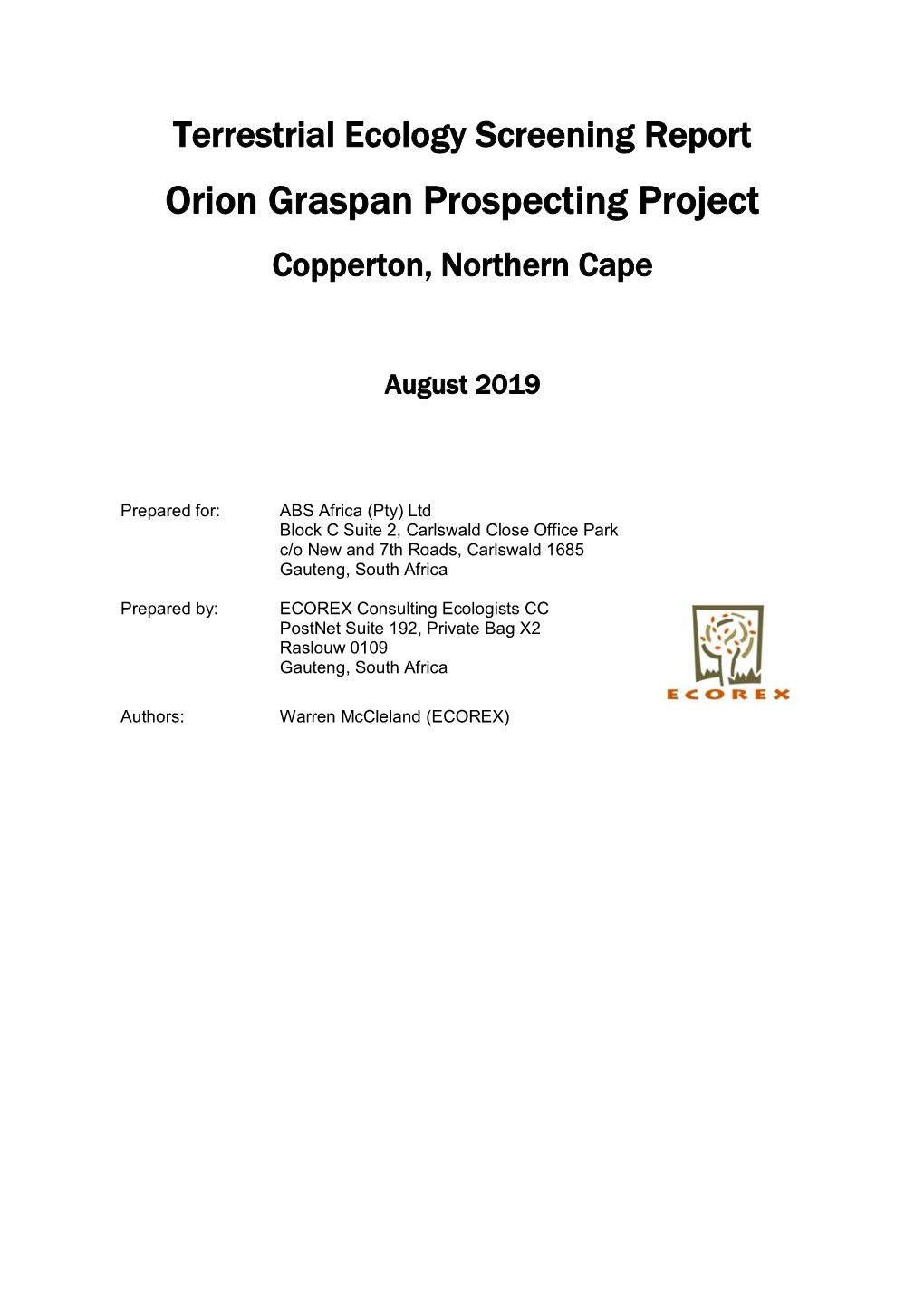 Graspan Screening Report