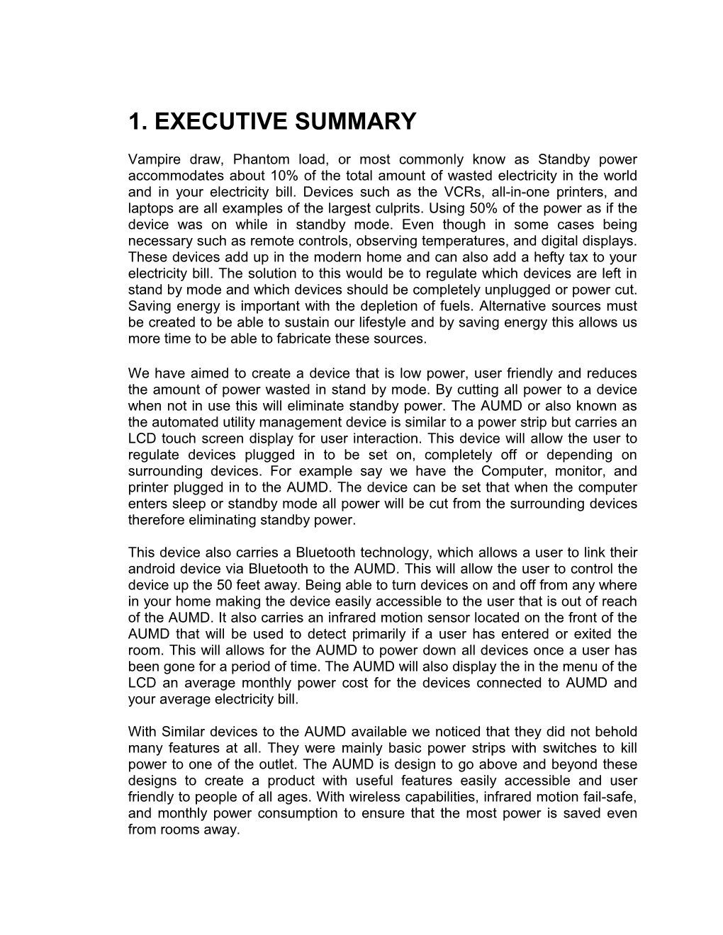 1. Executive Summary