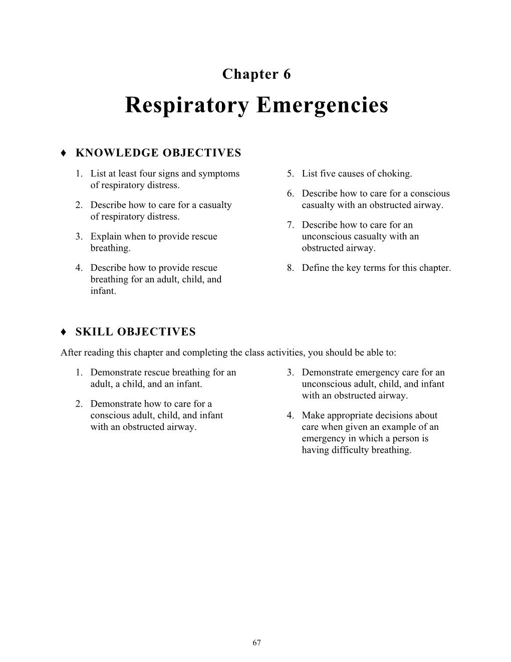 Respiratory Emergencies