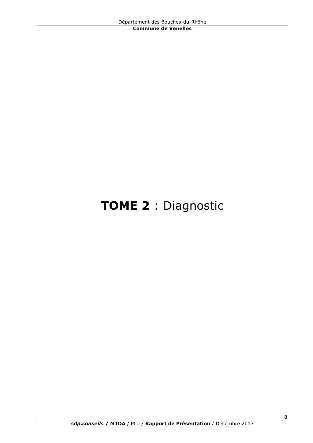 TOME 2 : Diagnostic