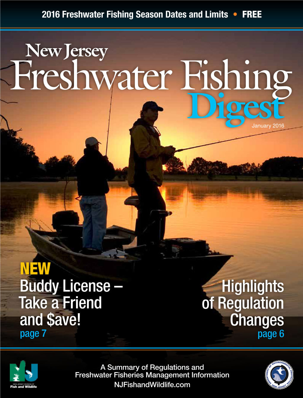 New Jersey Freshwater Fishing Digest January 2016
